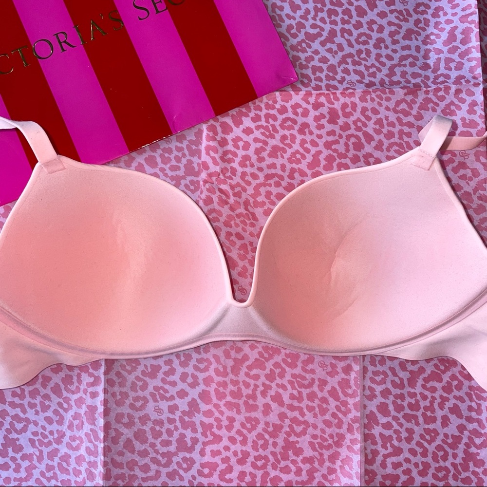 Victoria's Secret Lined Demi Bra Light Peach Size 36D - Picture 5 of 11